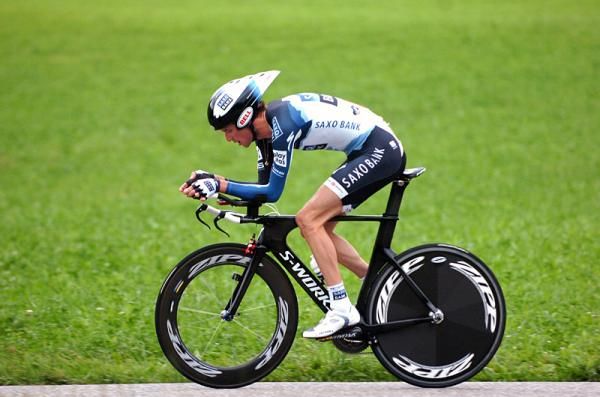 Fr&auml;nk Schleck (Saxo Bank) finished 13th in the stage and claimed GC victory.