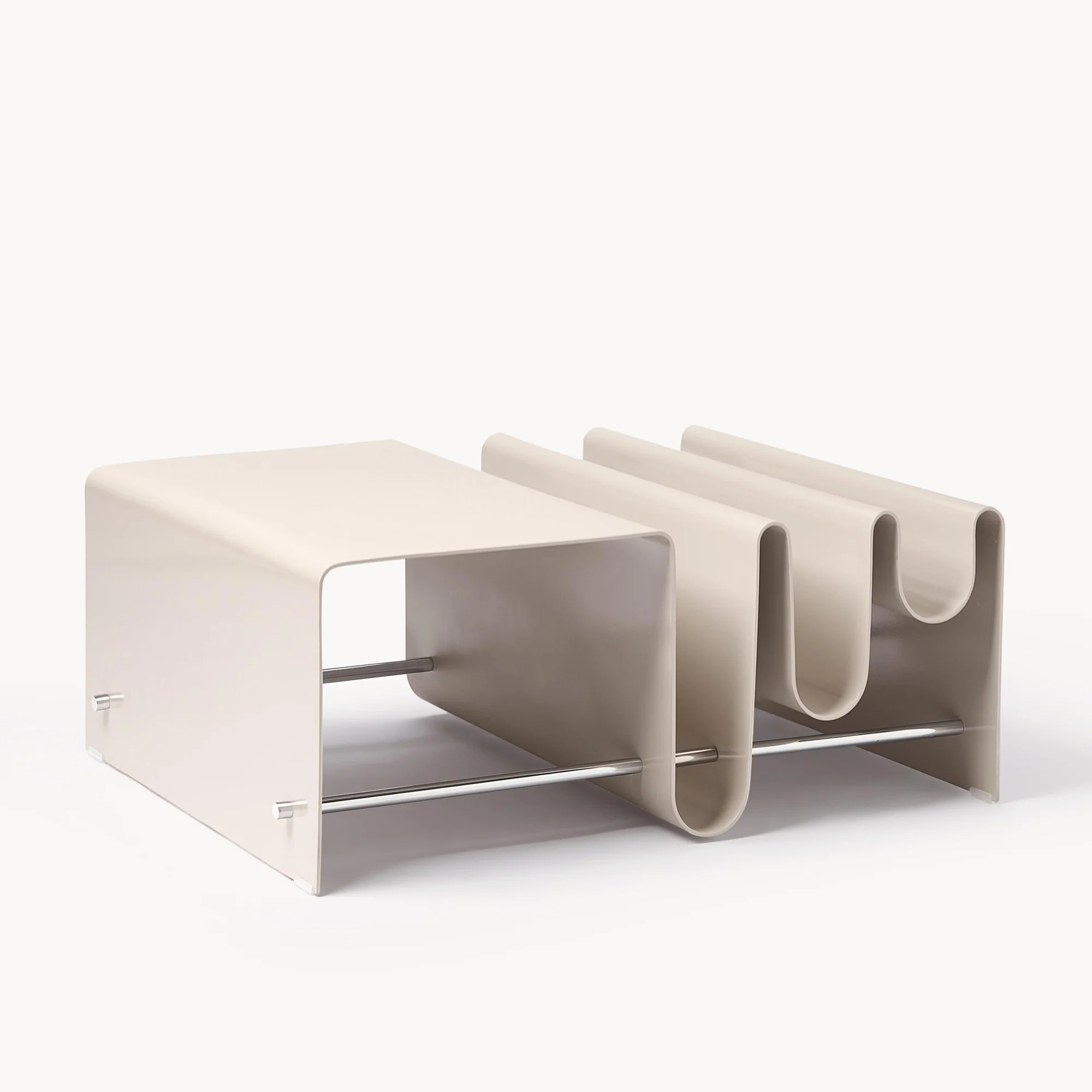 Westwing Metal Coffee Table Julia with Magazine Rack