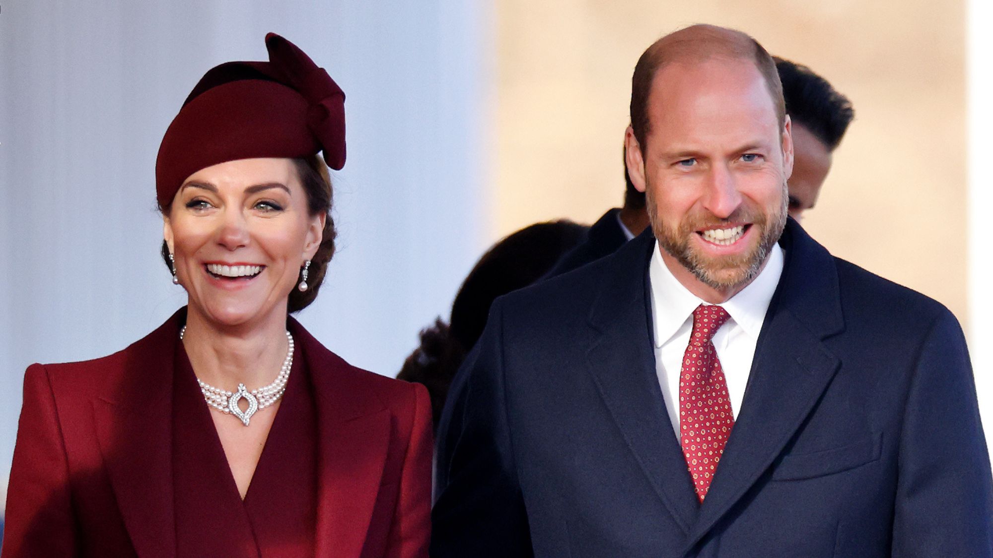 The Prince and Princess of Wales attend the ceremonial welcome for The Amir of the State of Qatar