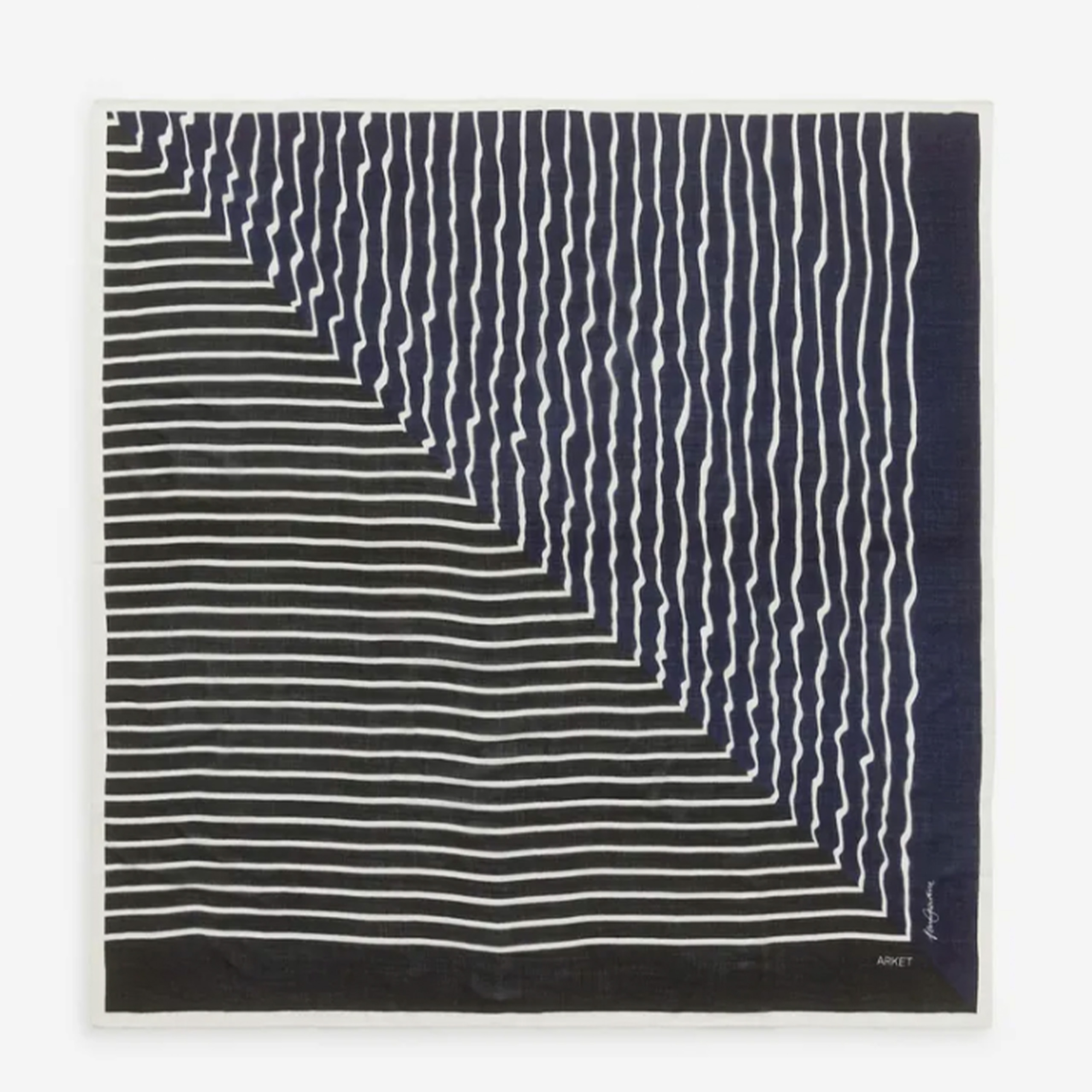 Printed Scarf – White/dark Blue – Women – Arket Gb