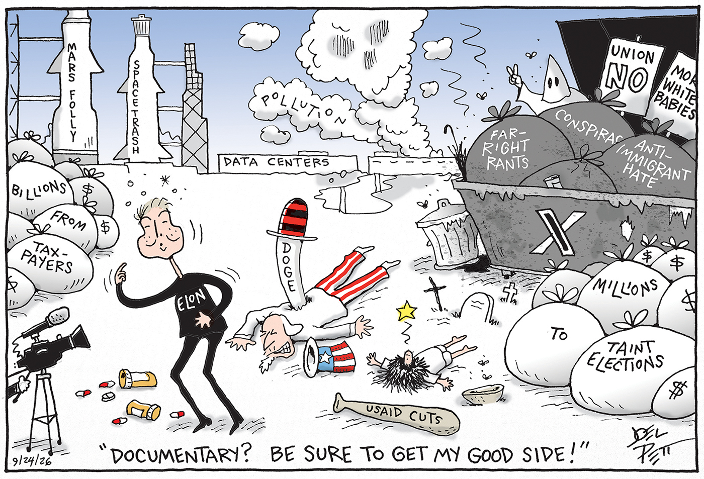 Political cartoon