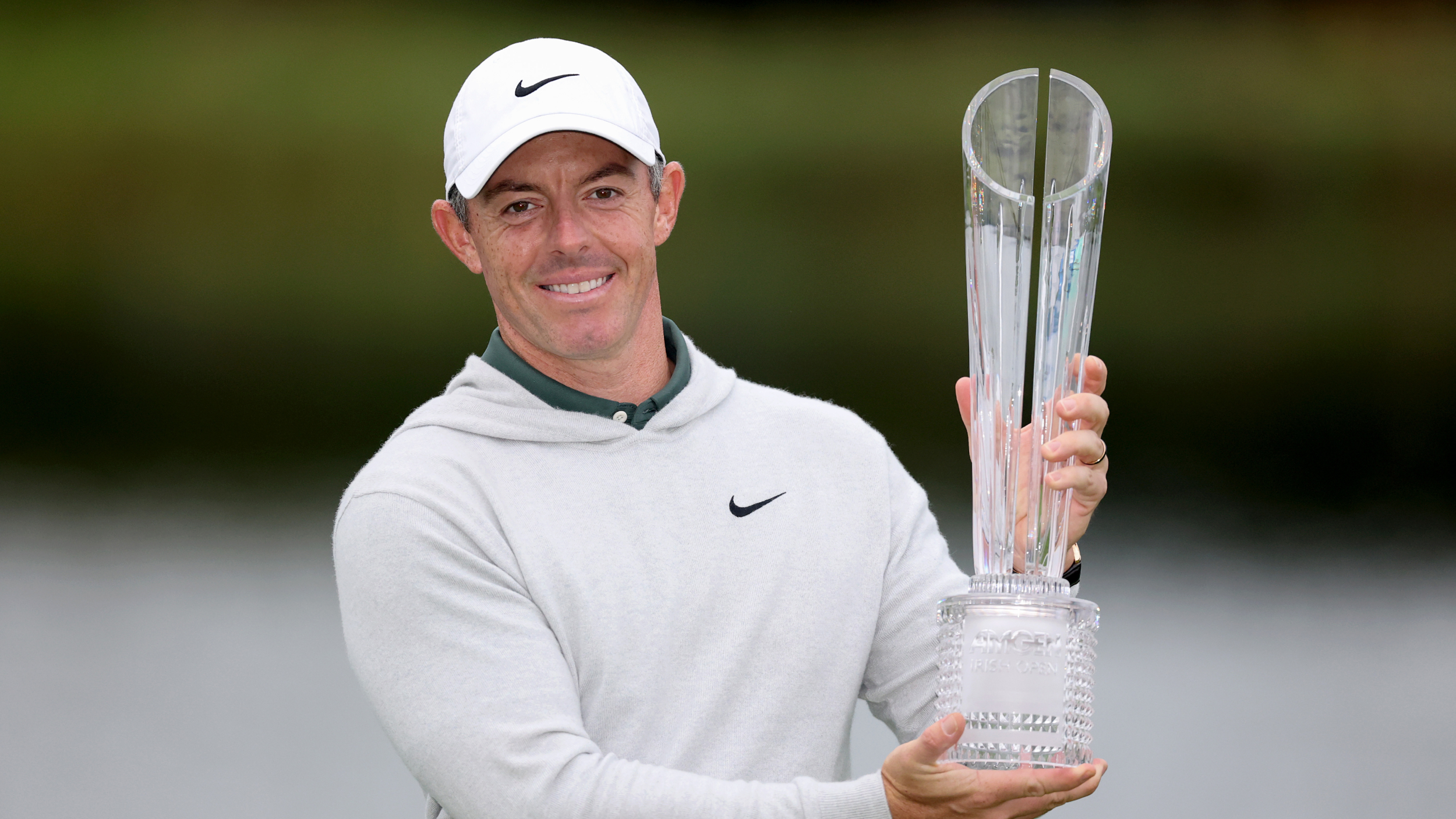 Rory McIlroy with the Irish Open trophy