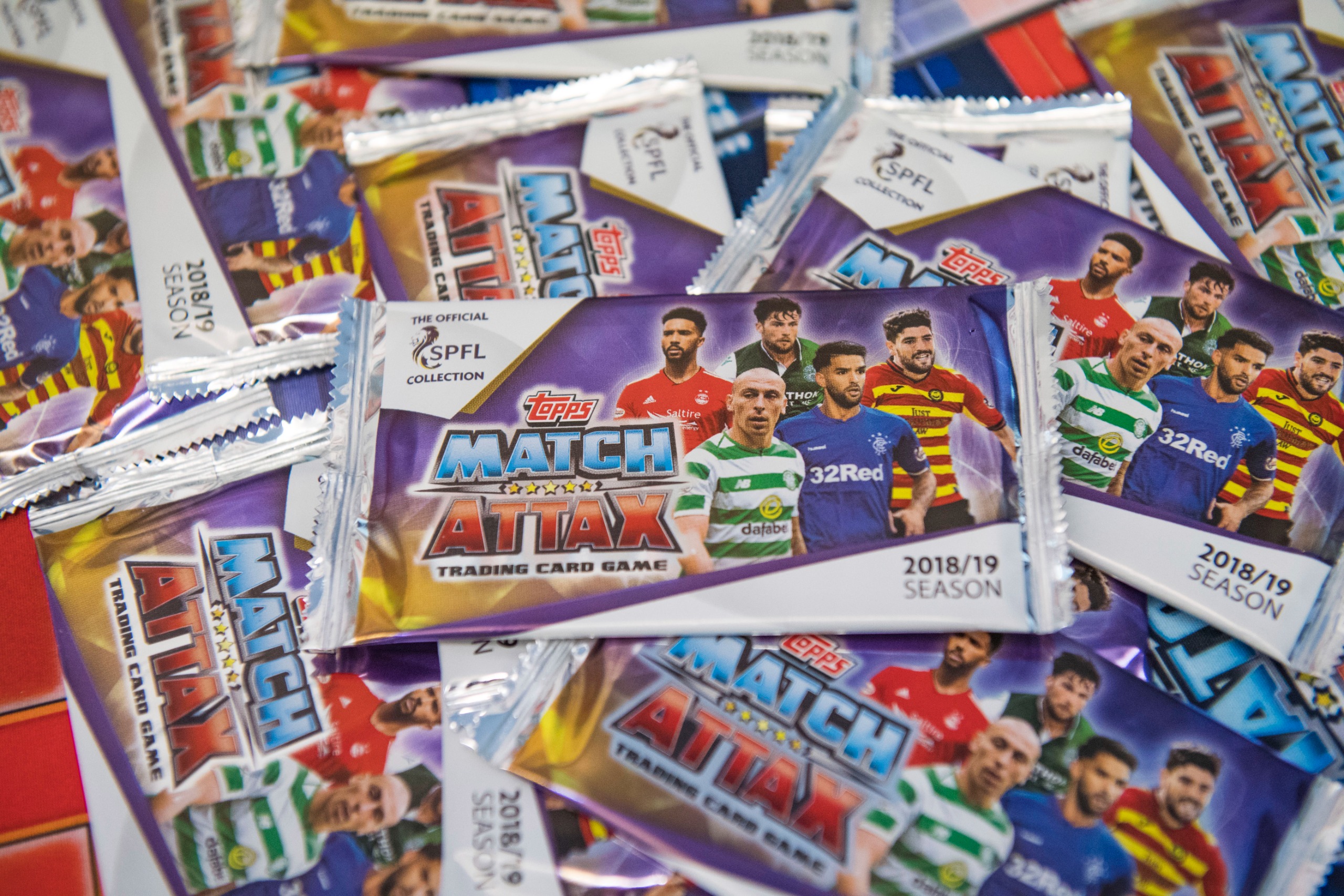 The Topps Match Attax 2018/2019 launch. ..A general view of the 2018/2019 Topps Collection