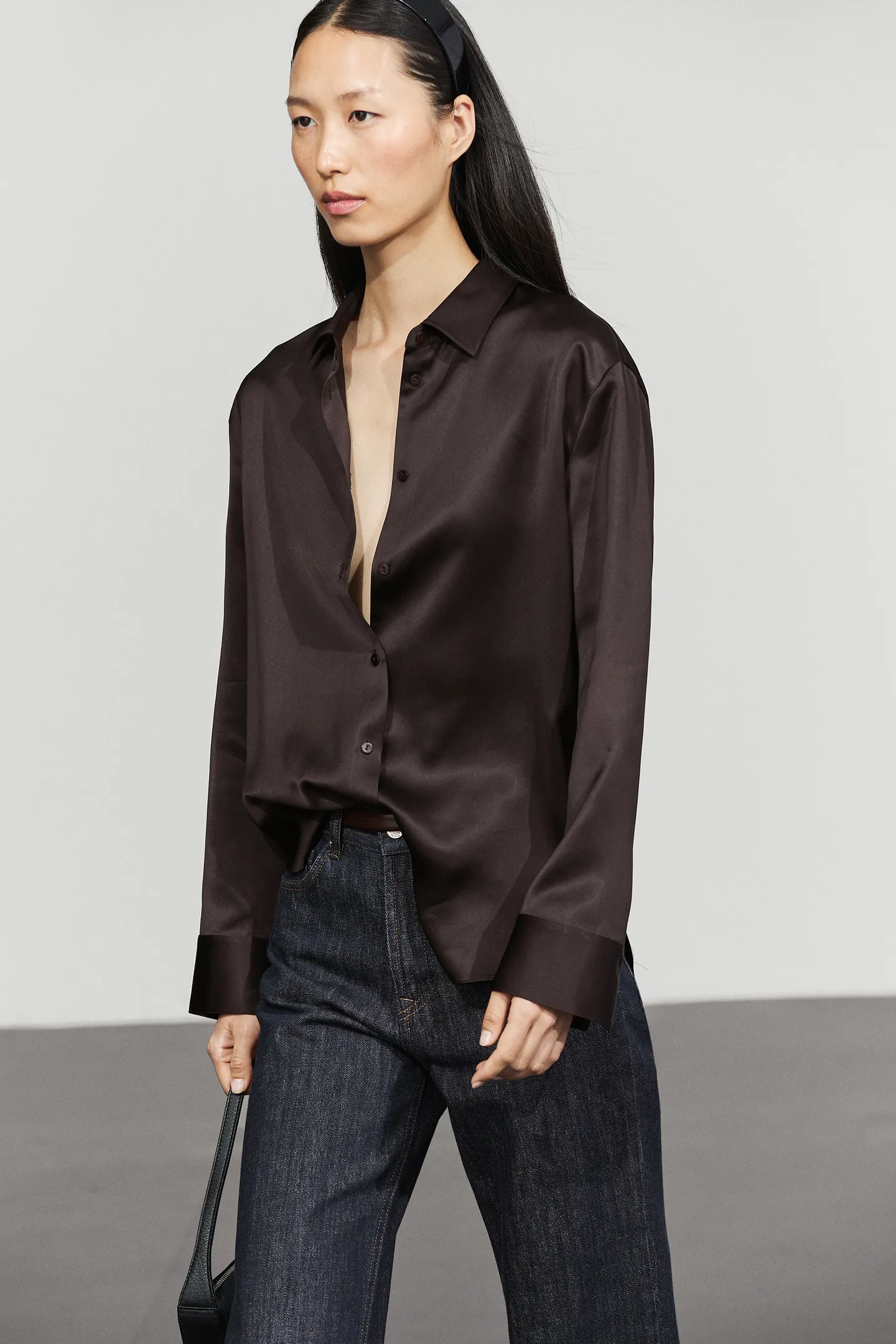 Massimo Dutti, Flowing Satin Shirt