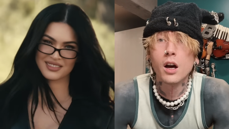 Megan Fox in Dr. Squatch ad and MGK in YouTube video "I tried again" 
