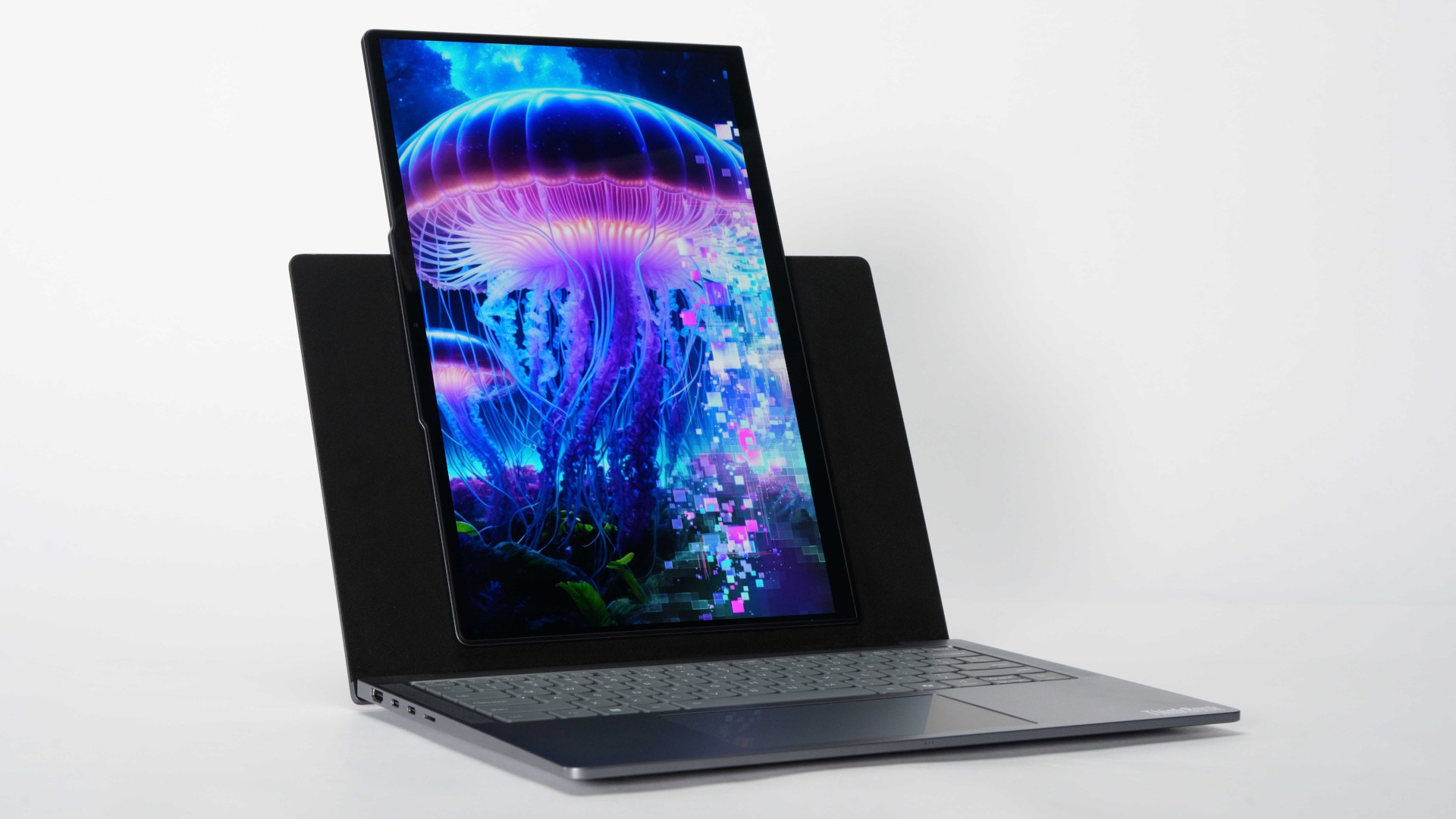Leaker shares Lenovo's radical new concepts: a laptop with a screen that rotates into portrait, and an AI-powered notebook stand