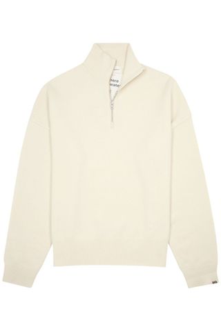 best valentine's gifts for boyfriends - cream cashmere quarter zip jumper