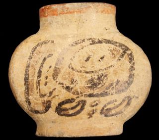 Mayan Flask used to store tobacco leaves