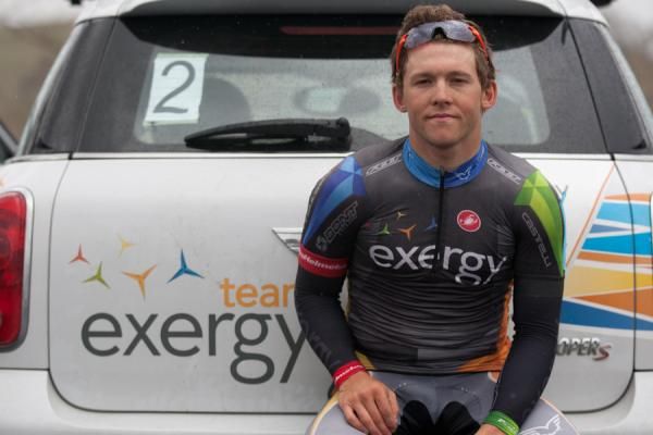 In his first race with Team Exergy, Logan Loader claimed third in stage one of the Merco Cycling Classic.