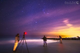 Orion Shines Over Stargazers at Wallis Sands State Park