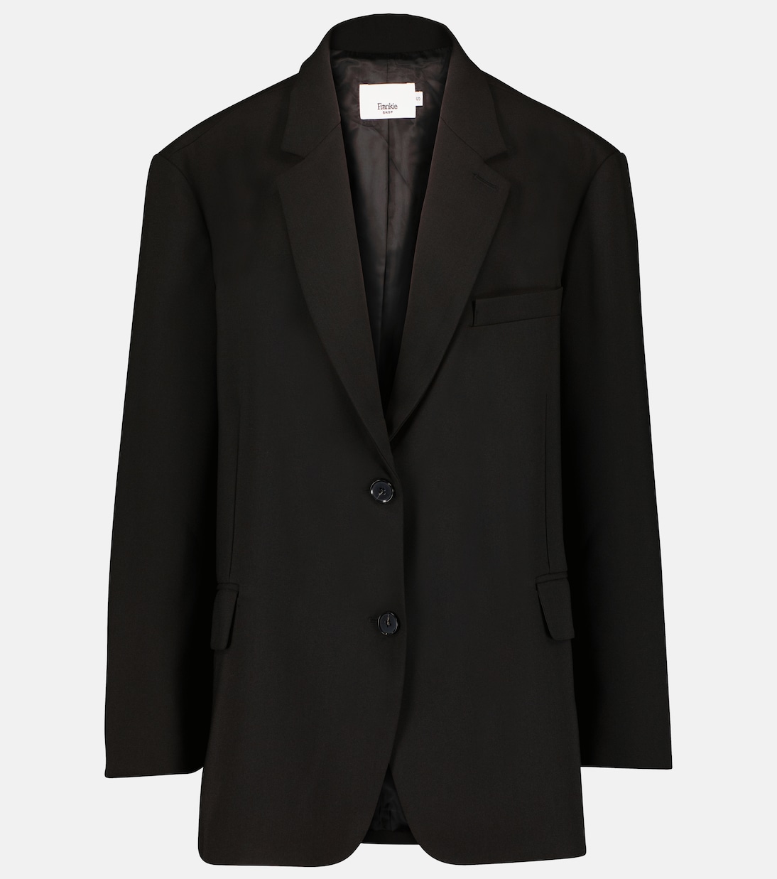 Bea Twill Blazer in Black - the Frankie Shop