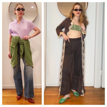 Elizabeth Cardinal Tamkin styling green