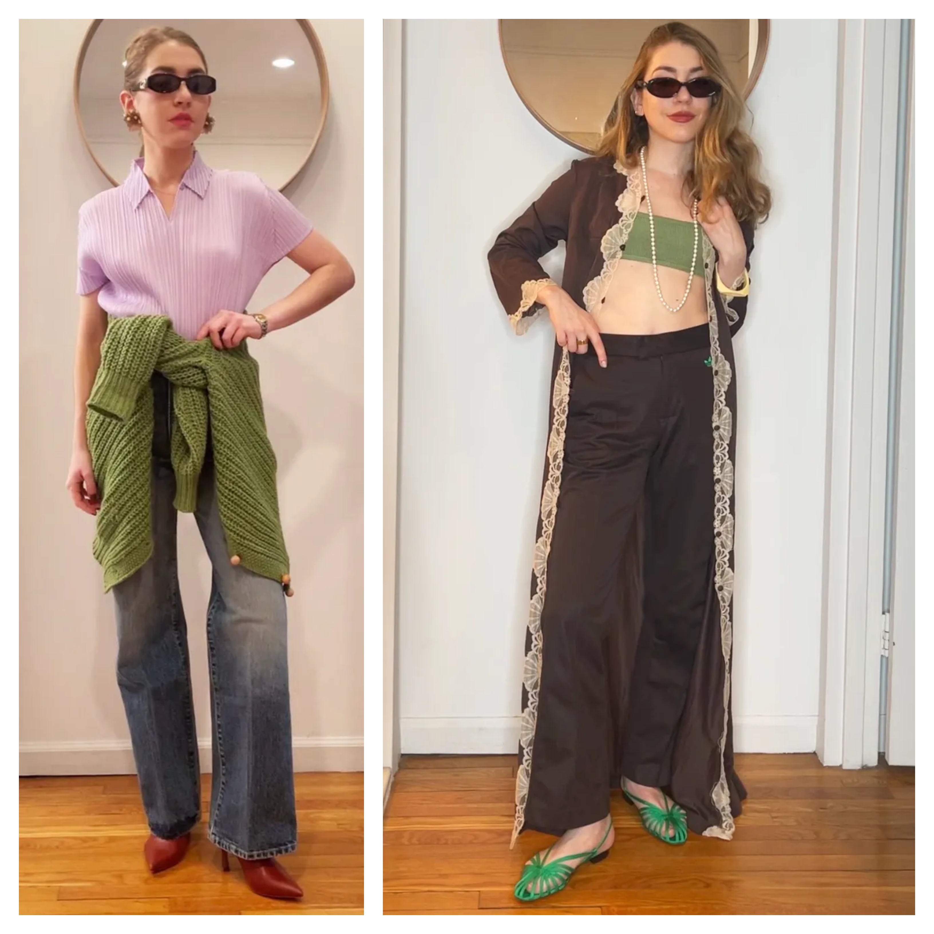 Elizabeth Cardinal Tamkin styling green