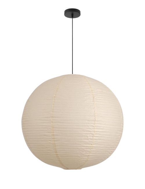 Large Paper Pendant Light with Cord and Canopy