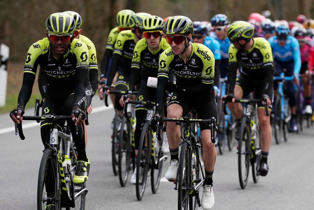 ESTIBALIZ SPAIN APRIL 10 Tsgabu Grmay of Ethiopia and Team Mitchelton Scott Adam Yates of the United Kingdom and Team Mitchelton Scott during the 59th ItzuliaVuelta Ciclista Pais Vasco 2019 Stage 3 a 1914 km stage from Sarriguren to Estibaliz 609m VPV ehitzulia on April 10 2019 in Estibaliz Spain Photo by Gonzalo Arroyo MorenoGetty Images