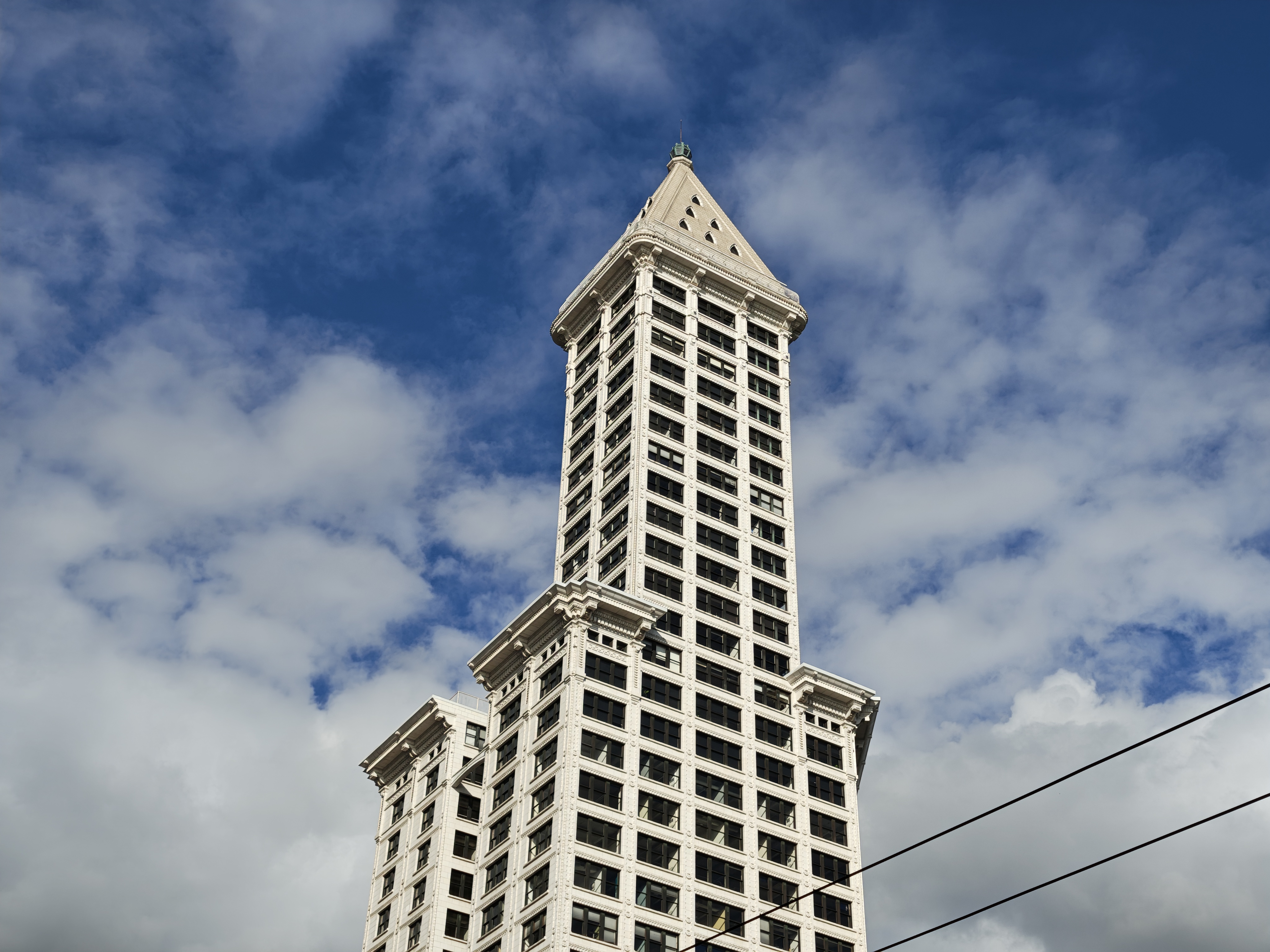 A white building