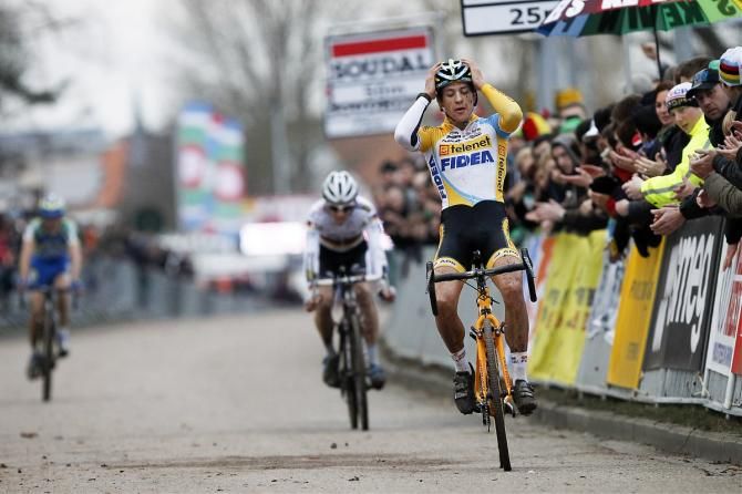 Tom Meeusen rebounded for third after flatting out of the front group.