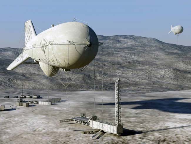 futuristic military airship