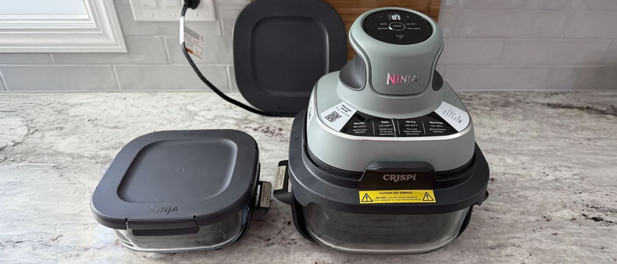 Ninja Crispi air fryer on kitchen counter