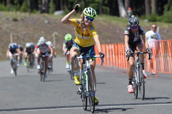 Lauren Stephens (TIBCO) wins the sprint for 2nd place.