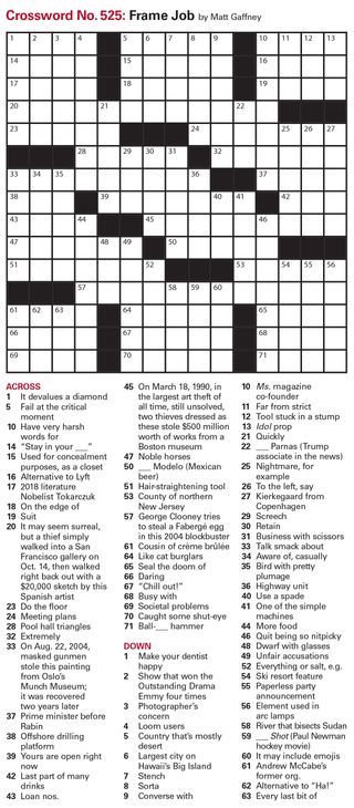 Crossword puzzle