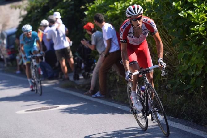 Alberto Losada (Katusha) launches an attack