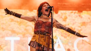 Ithaca singer Djamila Azzouz onstage in 2025