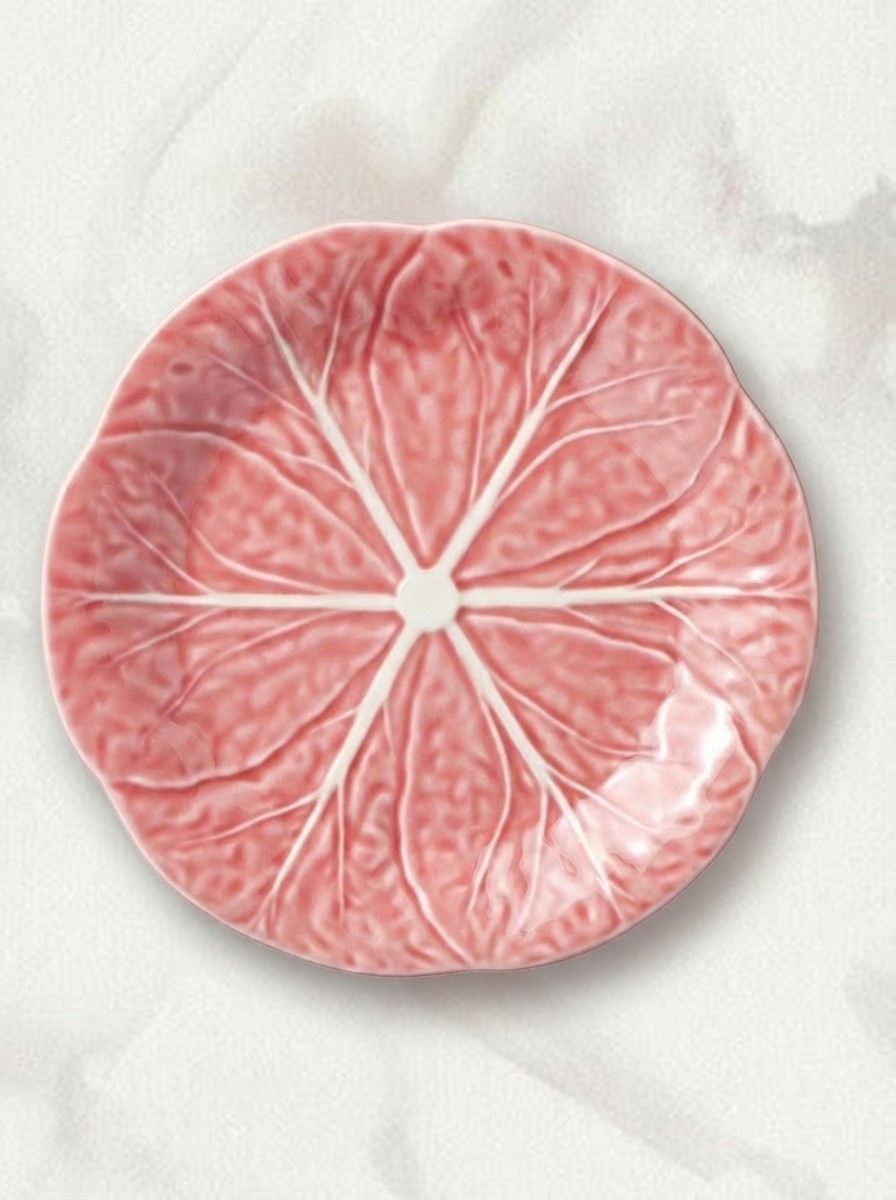 Pink salad plate