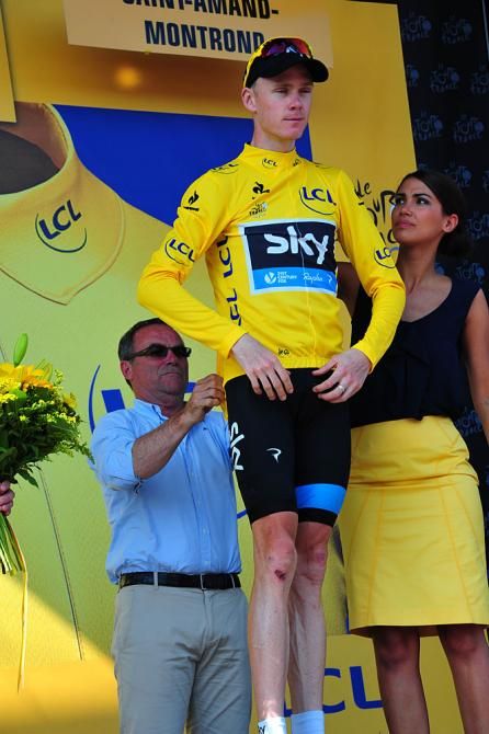Chris Froome (Sky) lost time but keeps yellow