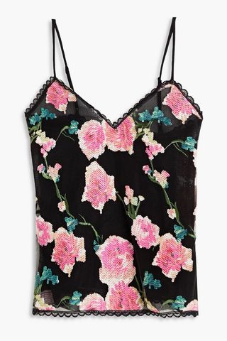 Anna Sui Sequinned Camisole