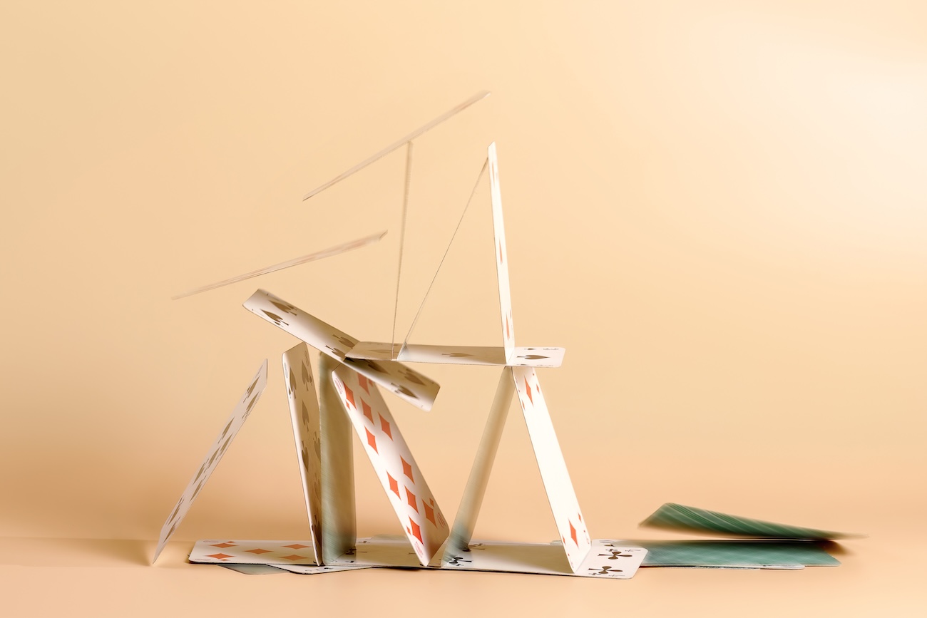 falling house of cards