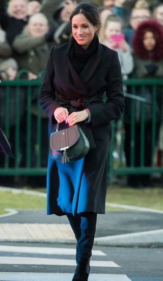 duchess camilla meghan markle demellier handbag