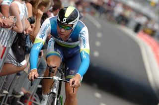 Brett Lancaster (Orica-GreenEdge) cracked the top-10 with a 6th place prologue finish.