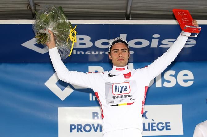 Tom Dumoulin (Argos-Shimano) won the best young rider prize in the Tour of Belgium 2013