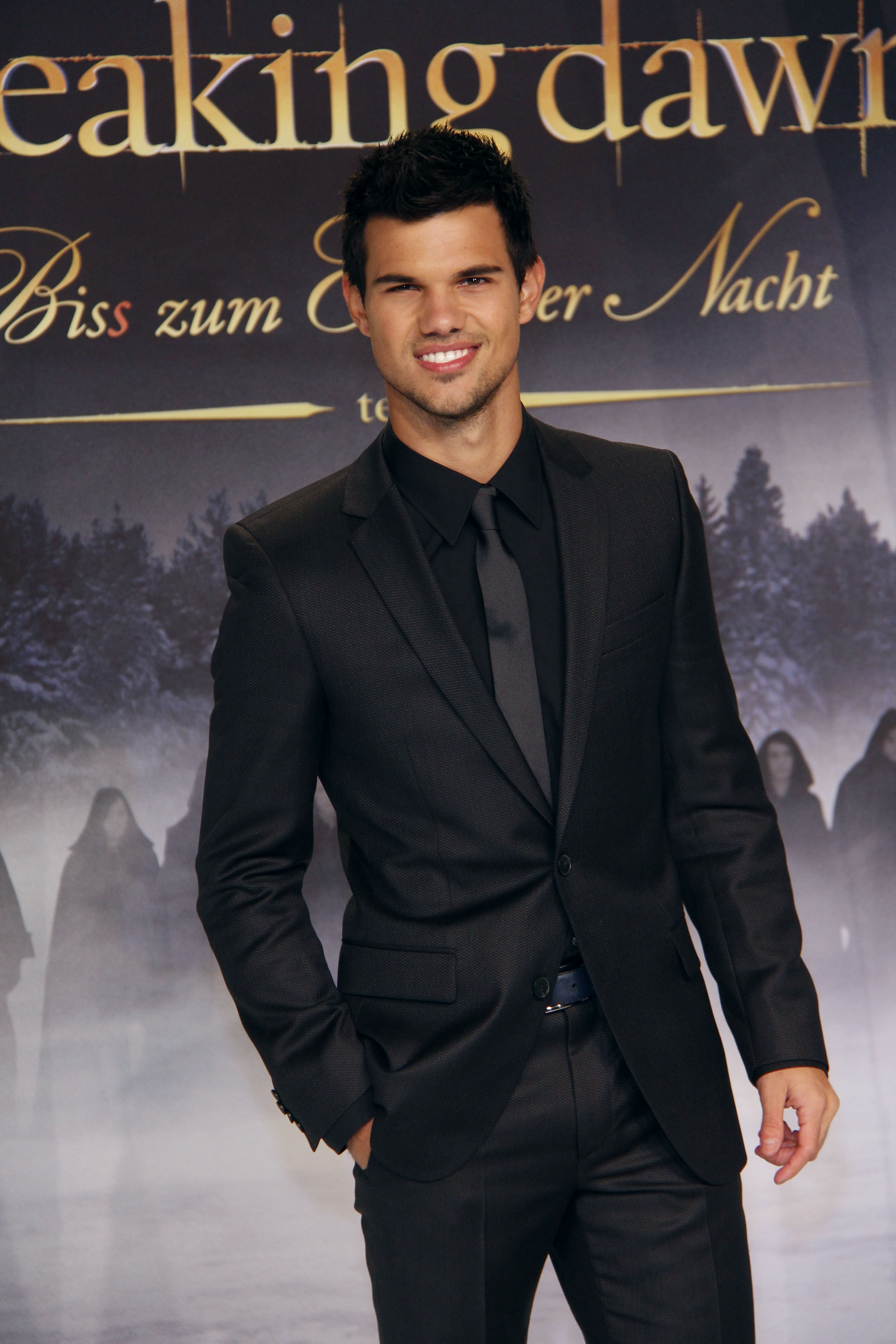 Taylor Lautner at the 2012 Germany premiere of Breaking Dawn: part 2