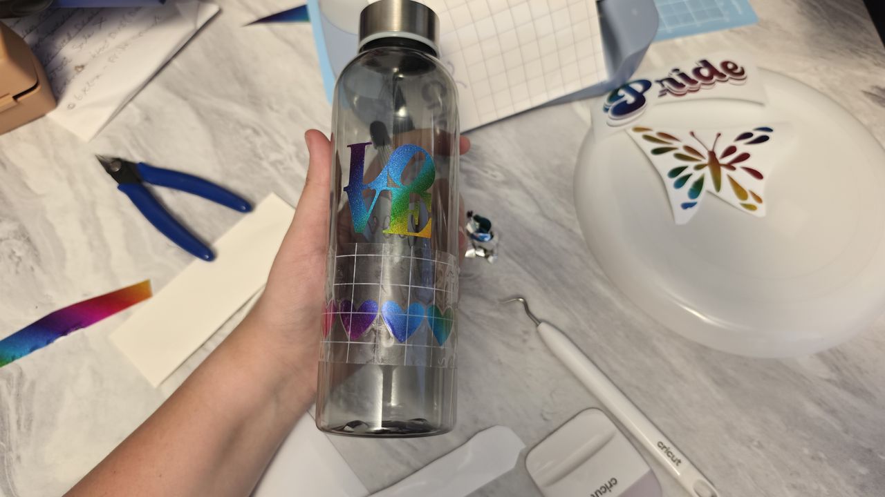 Cricut Pride crafting