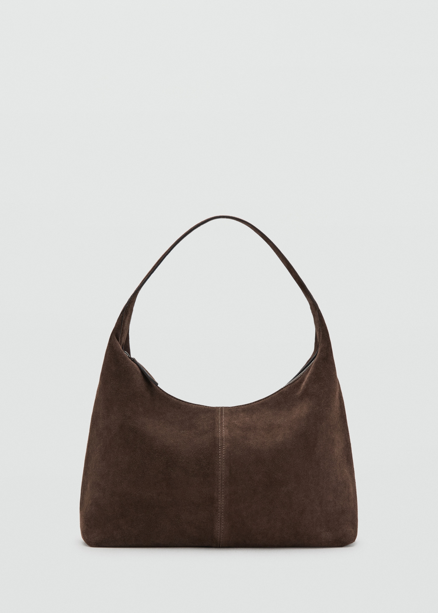 Suede Shoulder Bag With Stitching - Women | Mango United Kingdom