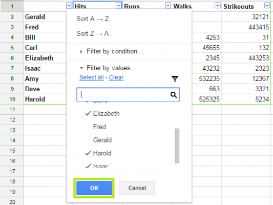 How to Create Filters in Google Sheets | Laptop Mag