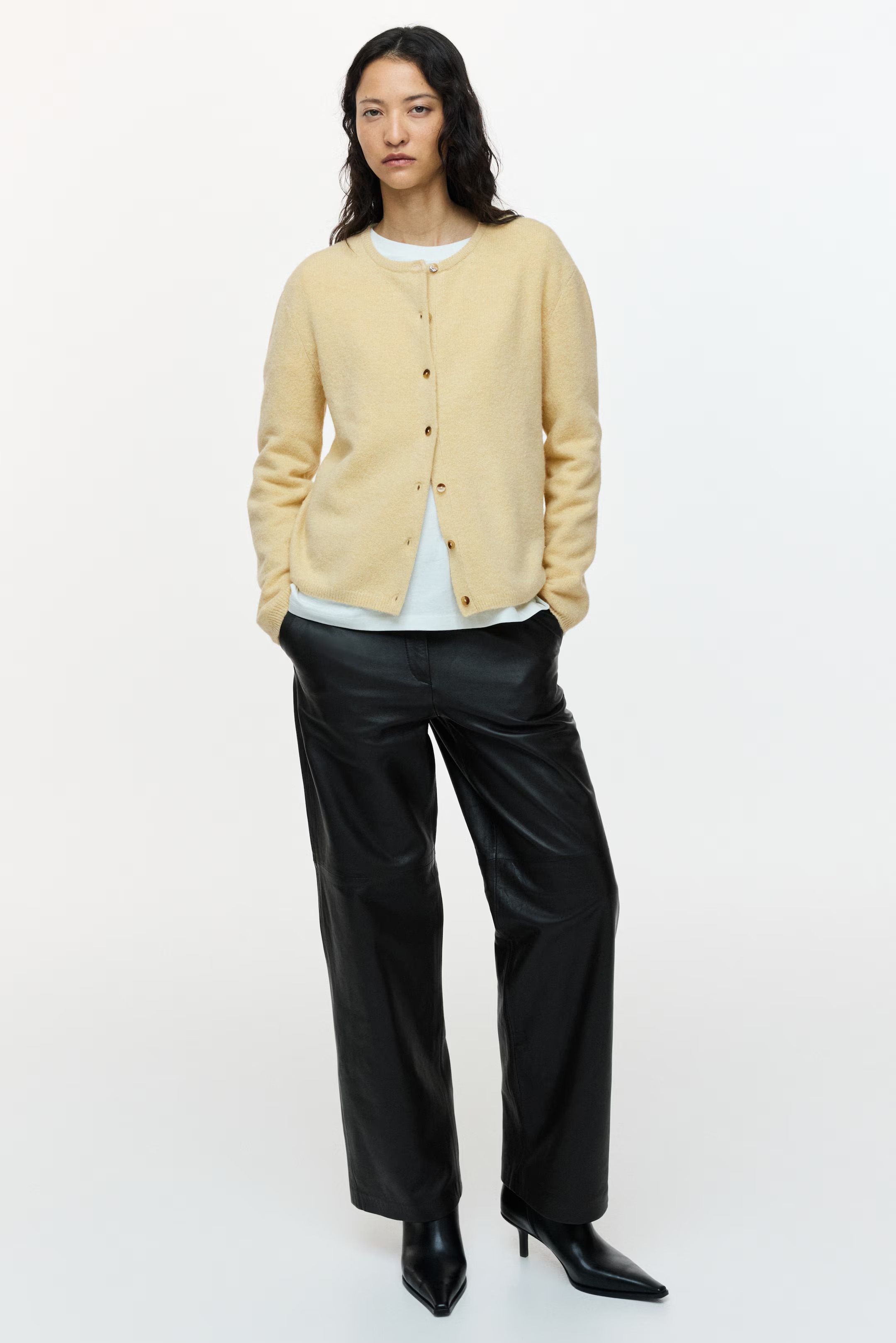 Loose-Fit Cardigan - Black