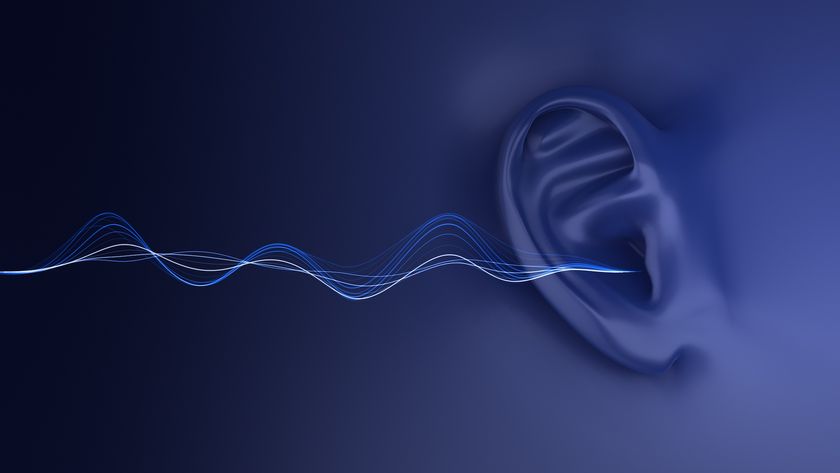 an illustration of sound waves traveling to an ear