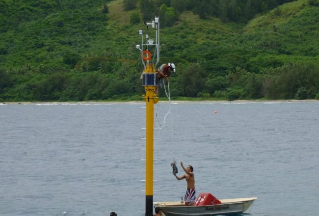 coral monitoring system, coral monitors, saipan coral reefs, coral bleaching, climate change, global warming, ocean acidification