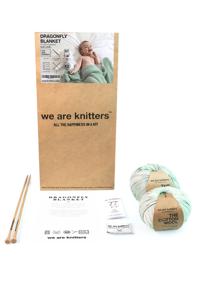 We Are Knitters Dragonfly Blanket Knitting Kit