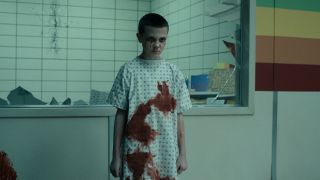 Bloodied younger Eleven in Stranger Things Season 4