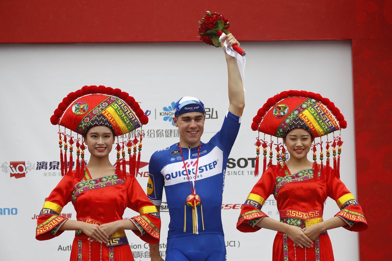 Fabio Jakobsen (Quick Step Floors) on the podium