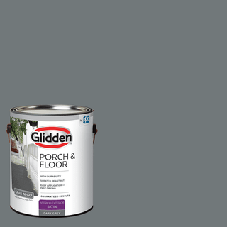 Glidden Porch & Floor 1 Gal. Dark Gray Satin Interior / Exterior Paint With Primer