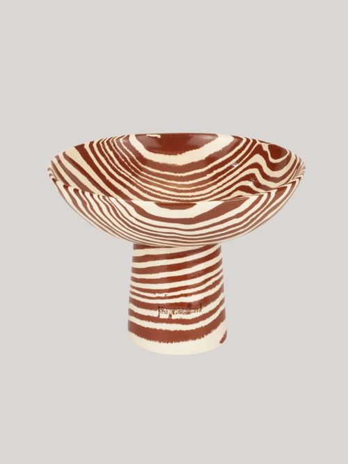 Terracotta & White Medium Marble Chalice