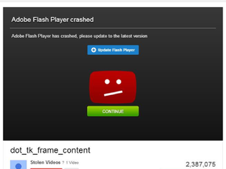 An example bogus YouTube page, with nary a naked friend to be found. Credit: Bitdefender