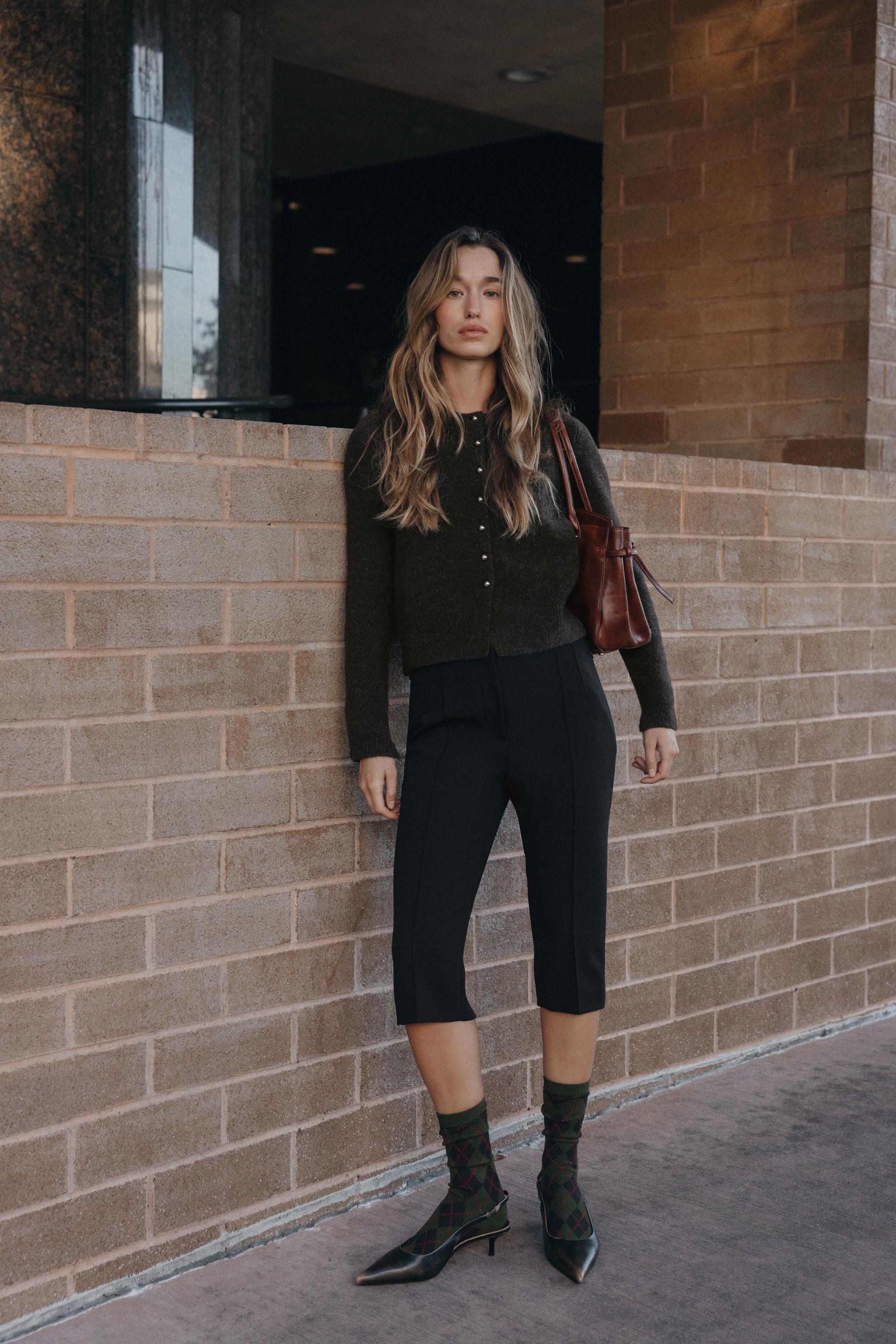 Cardigan With Ball Buttons