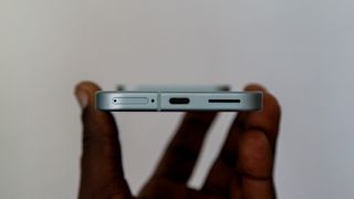 The Pixel 9 USB-C port