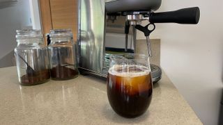 how to make an iced americano coffee for drinking or making into coffee ice cubes